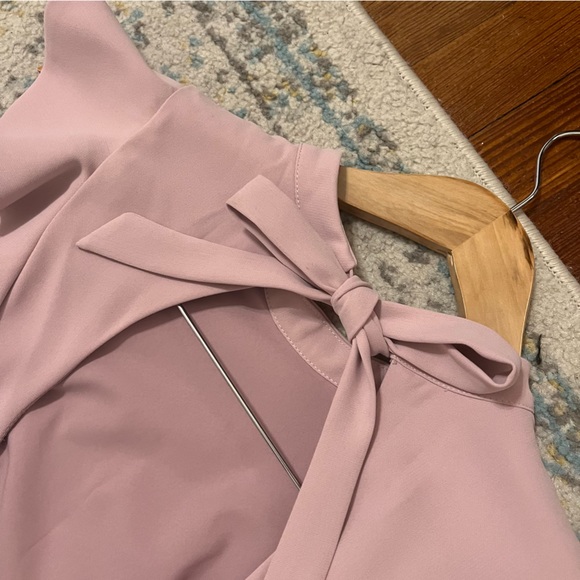 Adelyn Rae Ina Ruffle blush shift dress - Picture 5 of 6